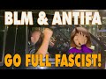 Say black lives matter blm  antifa force people to raise fist and say black live matter