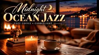Musik Jazz Malam Menenangkan di Pinggir Pantai - Kafe Nyaman dan Lilin untuk Tidur Nyenyak screenshot 5