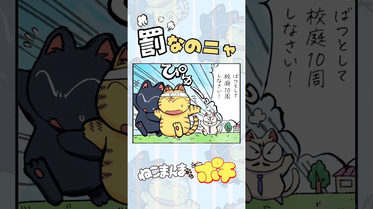 罰なのニャ【ねこまんまのポチ】 #ねこまんまのポチ #猫 #漫画 #アニマンガ