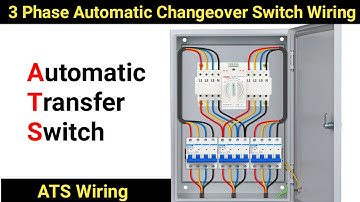 3 Phase Automatic Changeover Switch Wiring | 3 Phase ATS Wiring | Changeover Switch Wiring | ATS |