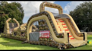 360° Video 100ft Giant Military Obstacle Course Rentals
