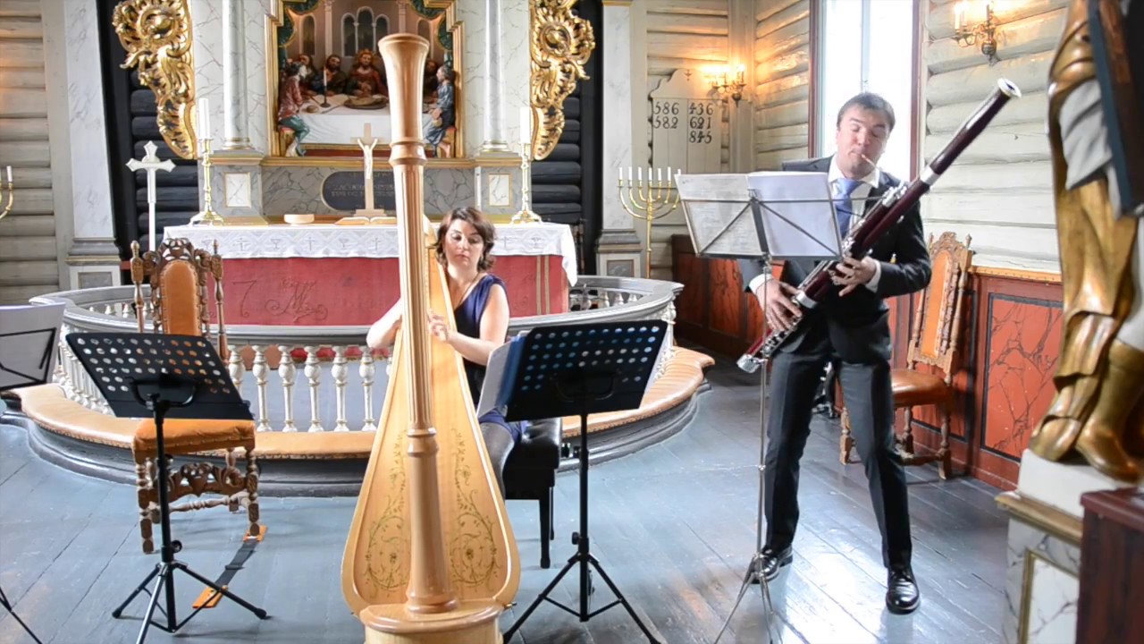 F.Devienne Sonata for bassoon and harp in G minor.R.Reznik.D.Constantin