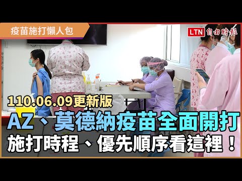 【110.06.09更新】AZ、莫德納疫苗全面開打 施打時程、優先順序看這裡! - 【110.06.09更新】AZ、莫德納疫苗全面開打 施打時程、優先順序看這裡!