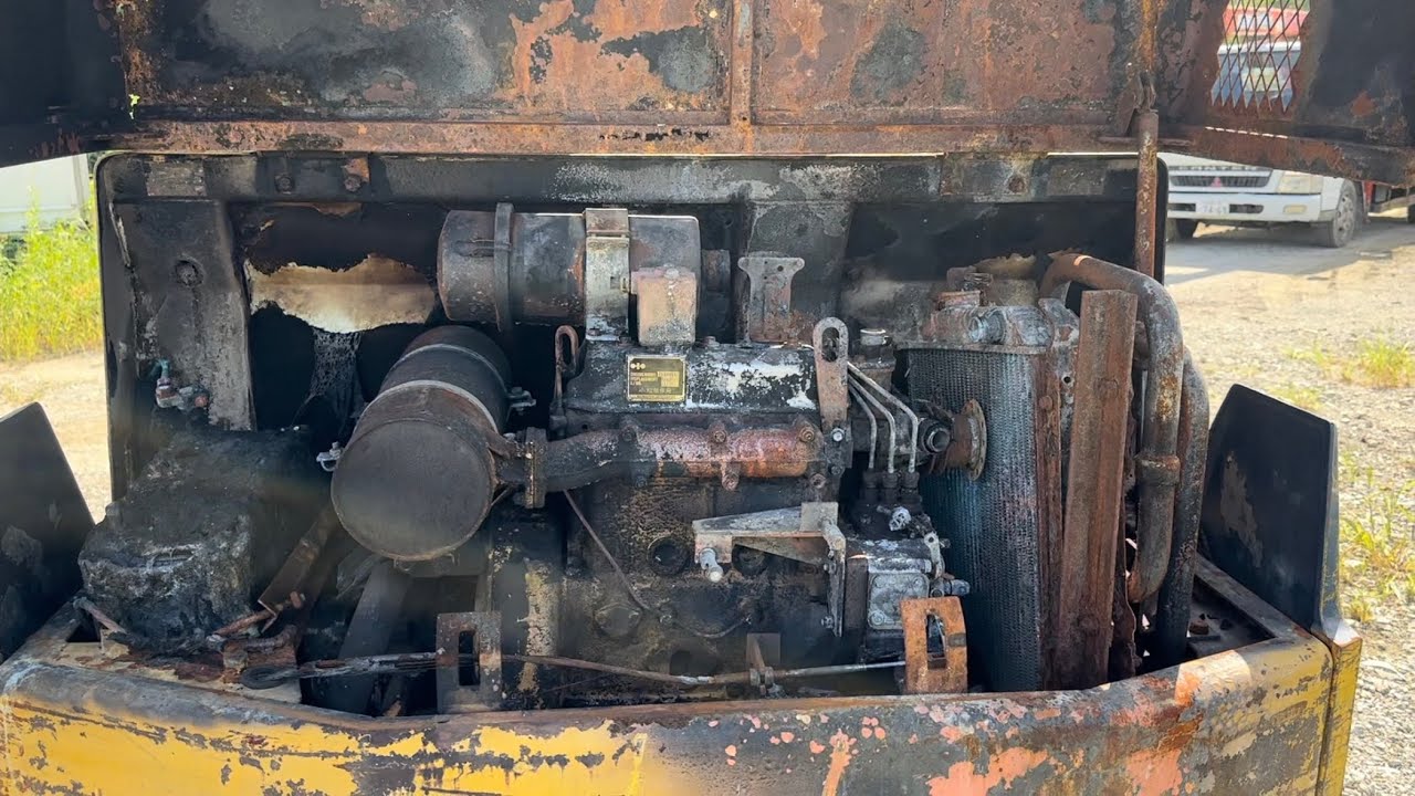 燃えたコマツ 🔥PC20-6 の配線を引き直す！エンジンストップモーター他！ヤンマー　3T84