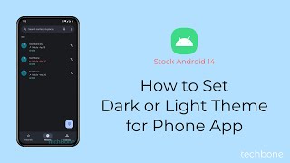 How to Set Dark or Light Theme for Phone App [Android 14] screenshot 5