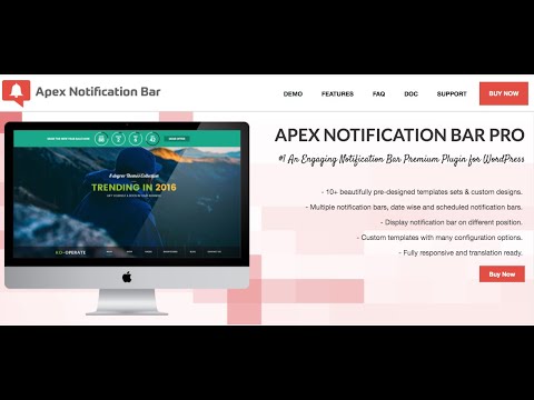 Apex Notification Bar - Best Notification Bar Plugin for WordPress | Multiple, Cool, Custom | Apex