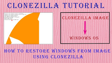 Clonezilla: How to restore operating system from image using clonezilla