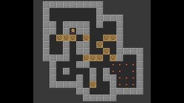 solve of the level 21 sokoban