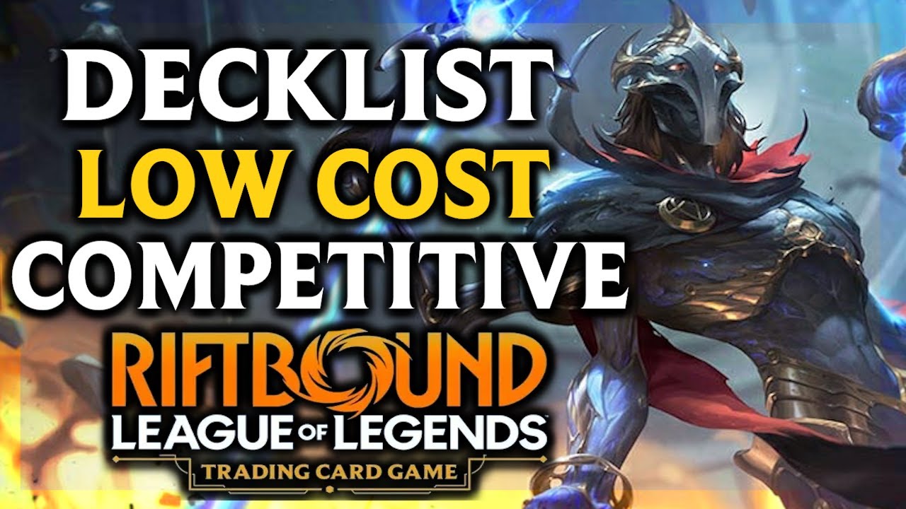 Jouer COMPETITIVEMENT pour MOINS DE 50€ ?? Riftbound decklists budget (lowcost)
