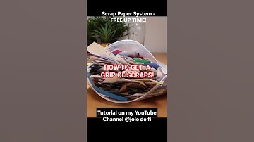 BEST SCRAP PAPER SYSTEM😁 Free Up Time ✅#scrappapersystem #joiedefi #shorts #scrappaper #scraps #joie