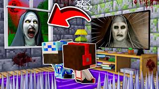 NIGDY NIE WŁĄCZAJ FILMU O STRASZNEJ ZAKONNICY  W MINECRAFT?! GPLAY & LAKI