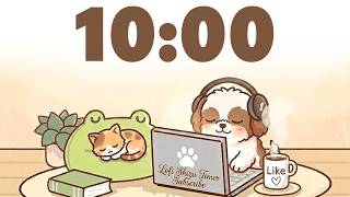 10 Minute Timer 🐶 Chill Lofi Timer for Study