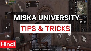 LifeAfter in Hindi | Miska University Tips & Tricks In Hindi
