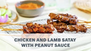 Chicken And Lamb Satay With Peanut Sauce Recipe Cooking With Bosch