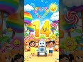 Learn Number 14 for Kids 🌈 Fun Counting Song with Colorful Parrots