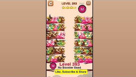 #bird #sort 2 #color #puzzle #level 393 #birdsort #colour #gaming #viral #trending #shorts #solution