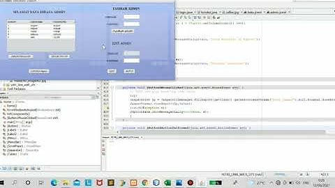 UTS Bahasa pemrograman Java |menampilkan program serta export import suatu program