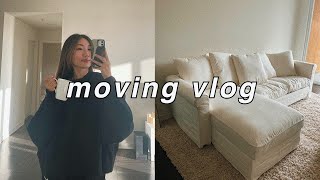 MOVING VLOG 3 | getting furniture, target haul, morning routine, moving company experience