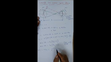 Lec2-Belt Drive | Length of Cross Belt Drive | Derivation |Engg Mechanics| SOM|MOM |VTU | GATE| AMIE