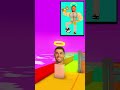 Cristiano Ronaldo &amp; Lionel Messi Heaven and Hell Run Challenge MINECRAFT - ANIMATION #fpyシ #shorts