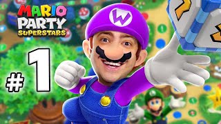 alanzoka jogando Mario Party Superstars com os amigos - Parte #1
