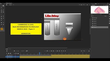 A Level IT 9626 March 2024 Paper 4 - Animation