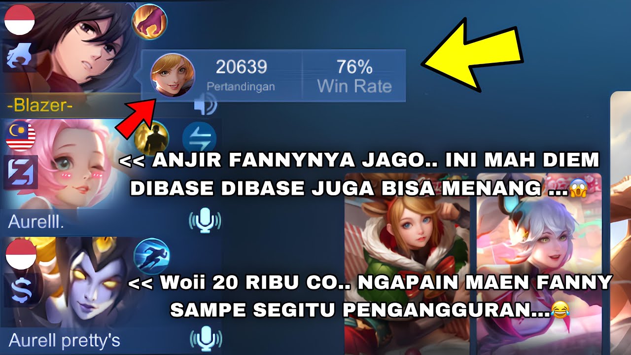 AKU KETEMU DUO BUCIN DI RANDOM LOBY!! REAKSI MEREKA KETIKA MELIHAT FANNY 20 RIBU MATCH…😱☠️