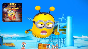 Minion Rush Bee costume Minion Holiday Rush QUEST ipad gameplay walkthrough Despicable Me android
