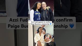Azzi Fudd’s phone case says “Paige Bueckers’ girlfriend” 💙👀 #paigebueckers #azzifudd #pride #wnba
