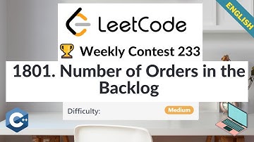 LeetCode 1801. Number of Orders in the Backlog | 🏆 Weekly Contest 233 | Medium | Algorithm Explained