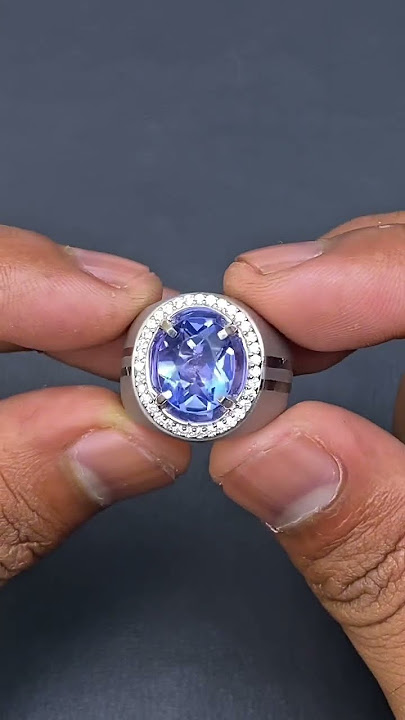 Natural Color Change Flourite Blue To Purple Color Gems Batu Permata Biru Asli