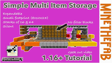 Simple Multi Item Storage System: Block by Block Tutorial and Technical Showcase