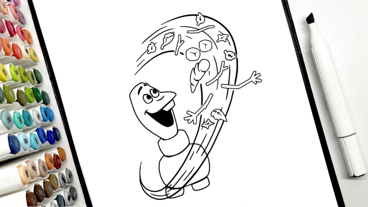 Disney Frozen Olaf Coloring | Coloring Videos for Kids #coloring # ...