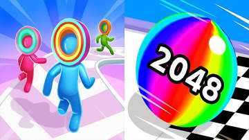 Layer Man 3D VS Ball Run 2048 - SpeedRun Gameplay Android iOS Ep 1