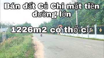 Nhà đất củ chi | giá rẻ | giới thiệu | Lô đất mặt tiền đường lớn Vỏ Thị Bàng 30x41 có hơn 200m thổ