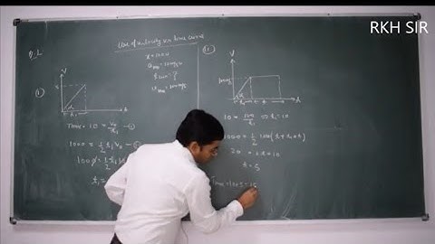 USE OF Velocity v/s time curve in question of constant acceleration,constant retardation