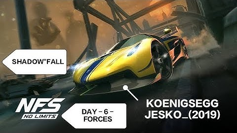 Need For Speed: No Limits | Koenigsegg Jesko (Shadowfall - Day 6 | Forces)