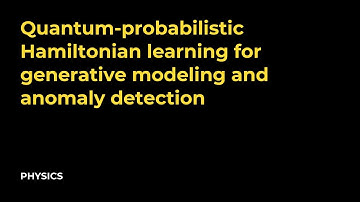 Quantum probabilistic Hamiltonian learning for generative modeling and anomaly detection
