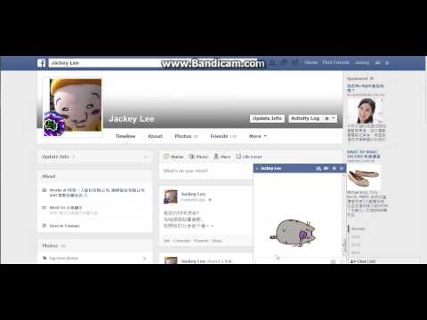 Facebook 貓咪貼圖 兩支帳號測試 (會動跟不會動)