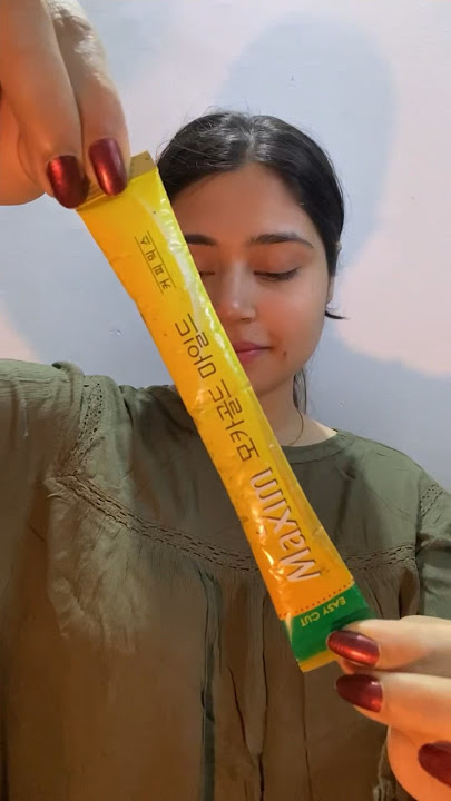 Day 6 of trying Korean Snacks ✨| Maxim Coffee #aanchalpande #koreanfood #korea
