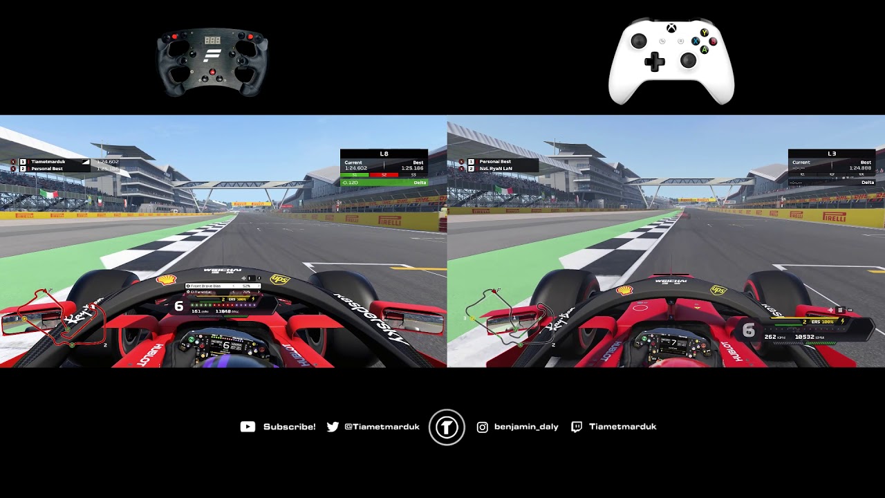 composiet Petulance Communicatie netwerk F1 2020 Wheel vs Controller Comparison - Finally Equal? - YouTube