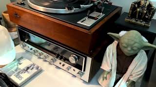 The beauty of Rotel Turntable and LUXMAN Receiver•both Japanese made & they Sound AMAZING!!!