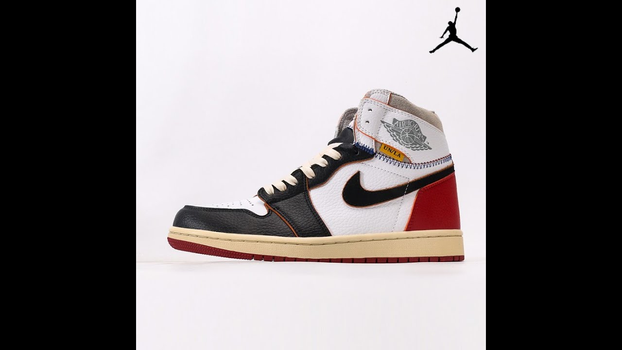 Union LA x Air Jordan 1 Retro High NRG 'Black Toe' Grey Wolf Varsity Black White Red BV1300-106