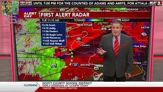 WLBT Severe Weather Coverage March 22, 2022