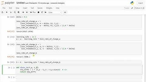PyTorch深度学习 Deep Learning with PyTorch ch.5, p1 手算梯度递降，解线性回归