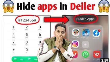phone dialer me app hide kaise kare ? | How To Hide Apps on Android phone dialer 2023