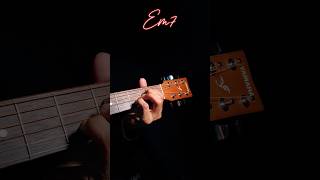 Eminor7✅ Guitar chords/ easy to play beautiful chords #guitartutorial #guitarlessons #guitar #shorts