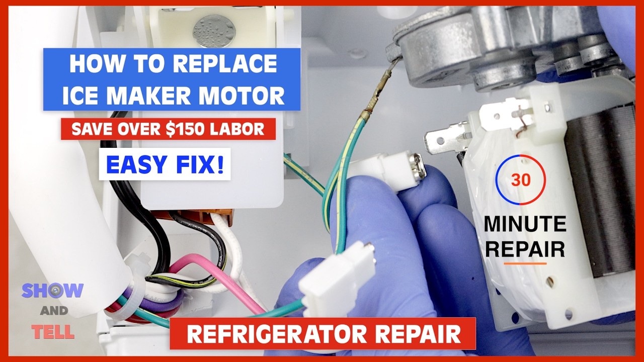 How to Replace an Ice Maker Motor | Quick Fix! - YouTube