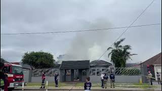 A house on fire in Westview, Gqeberha