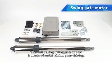 Hot selling rf remote control Aluminium Alloy Tube dual Swing gate motor Opener